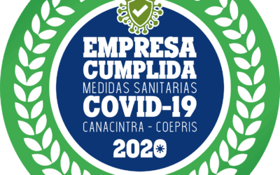 “DISTINTIVO: EMPRESA CUMPLIDA. MEDIDAS SANITARIAS COVID-19 CANACINTRA-COEPRIS 2020”.