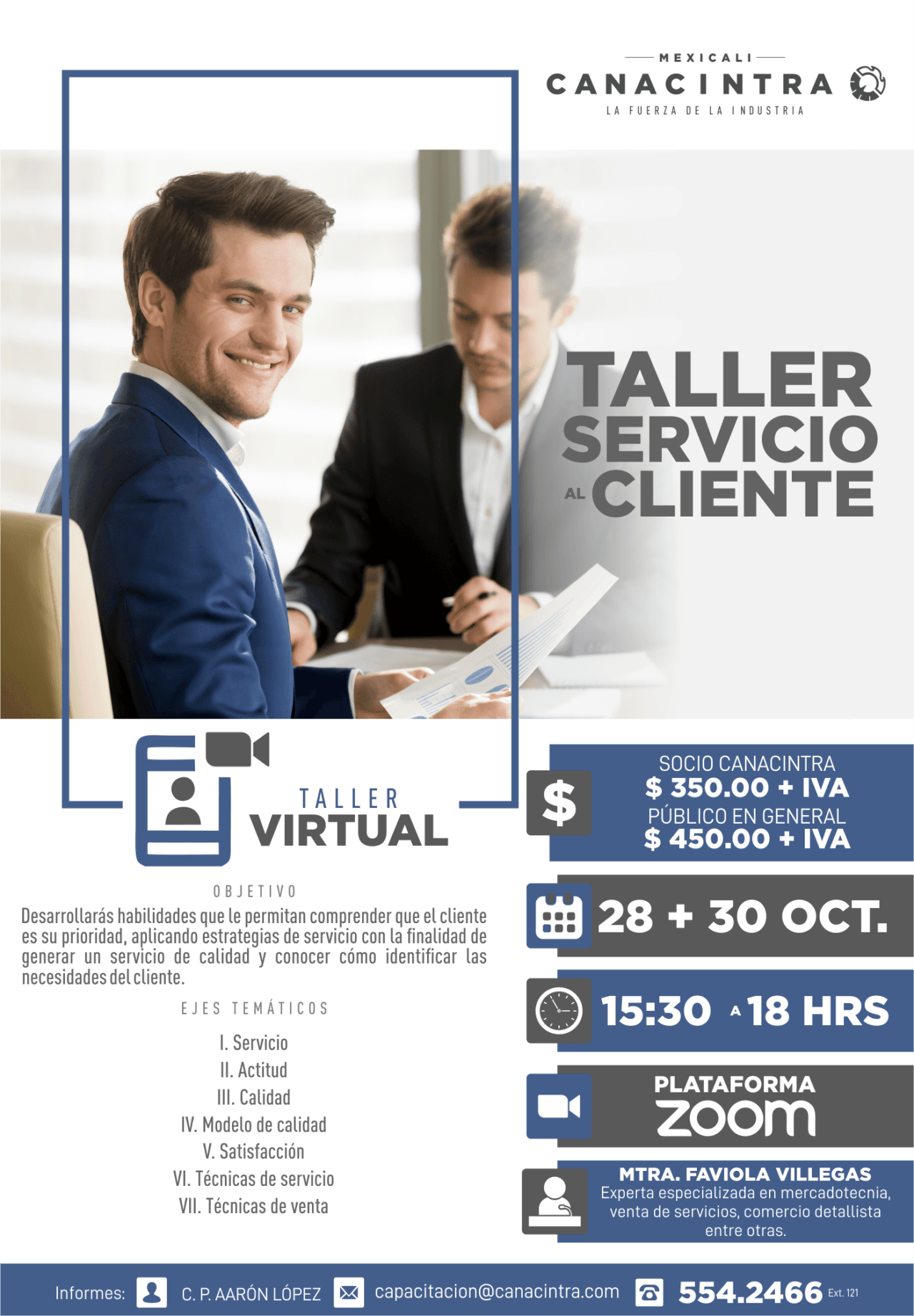 TALLER SERVICIO AL CLIENTE Canacintra