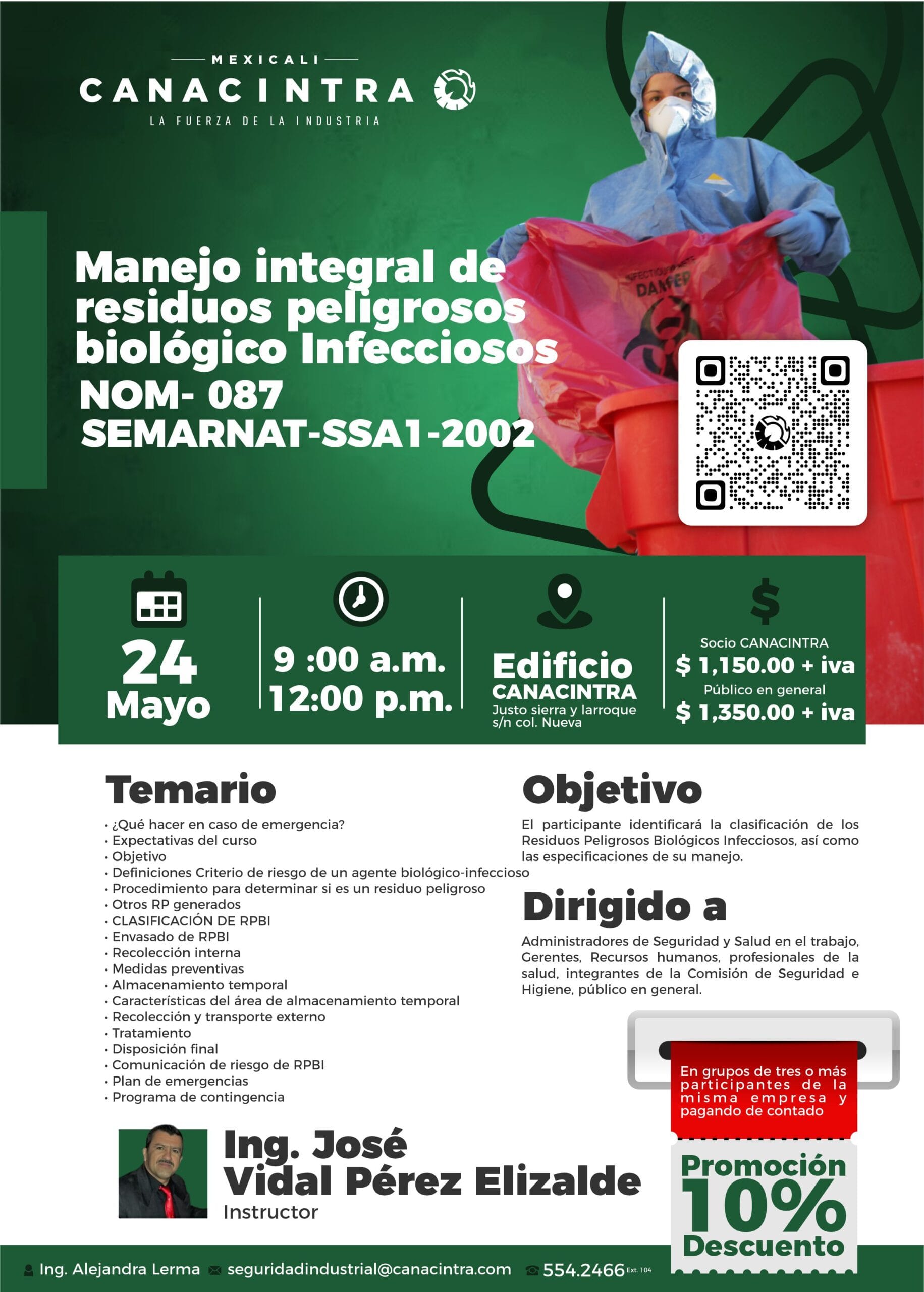 MANEJO INTEGRAL DE RESIDUOS PELIGROSOS BIOLÓGICO INFECCIOSOS NOM- 087 SEMARNAT-SSA1-2002