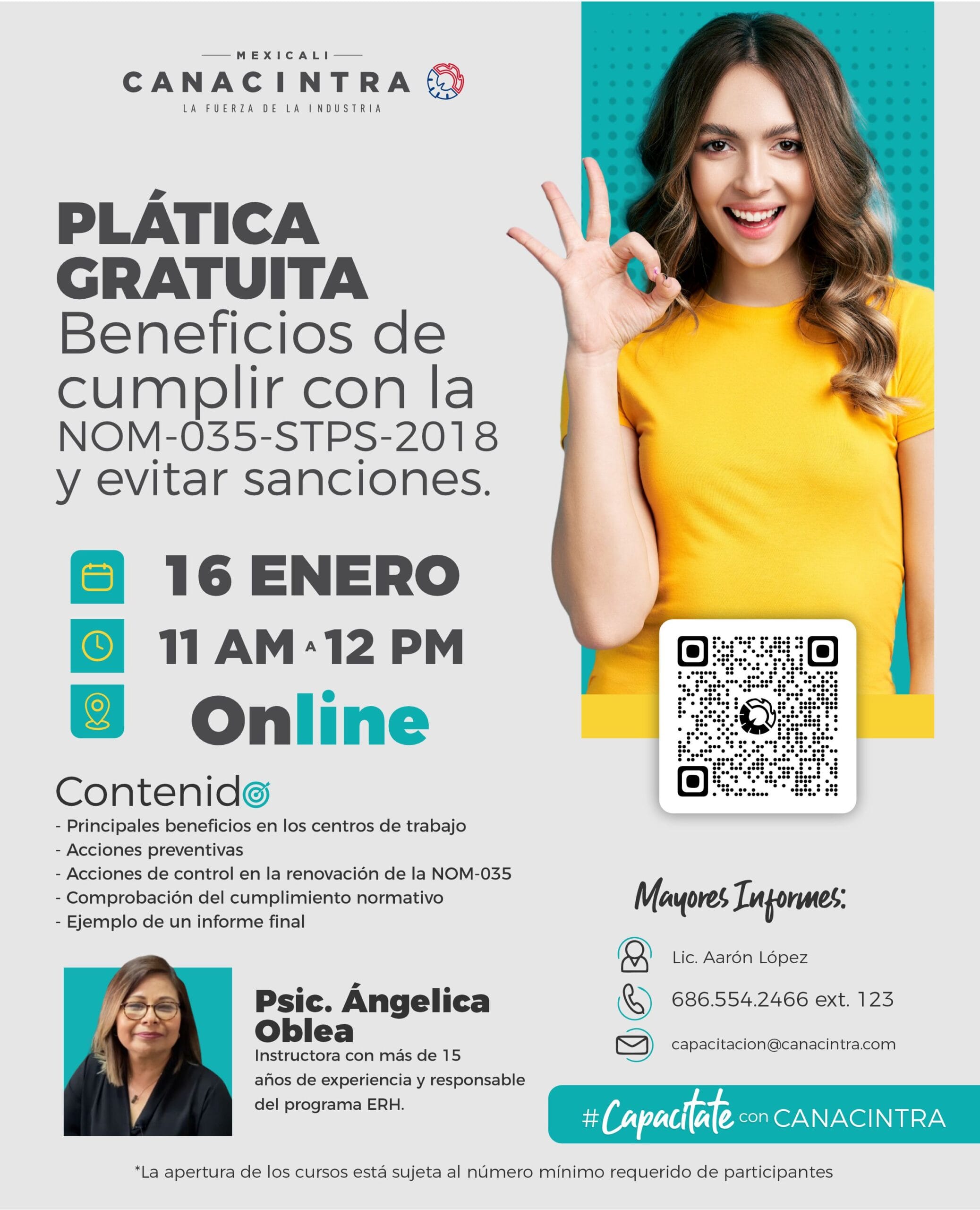 PLÁTICA GRATUITA Beneficios de cumplir con la NOM-035-STPS-2018 y evitar sanciones.