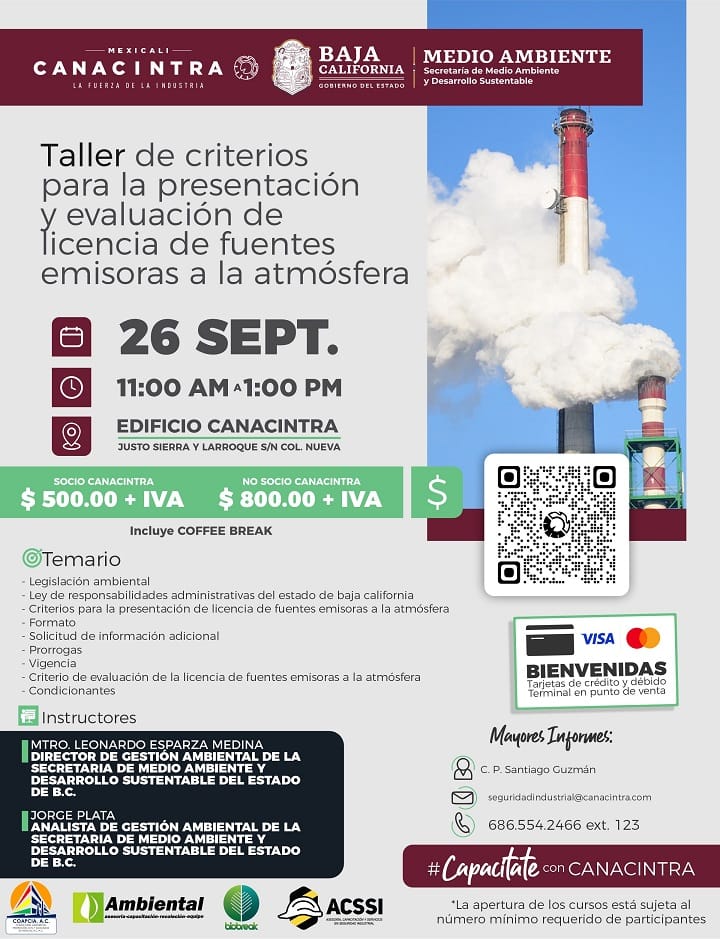 Taller de criterios para la presentación y evaluación de licencia de fuentes emisoras a la atmósfera