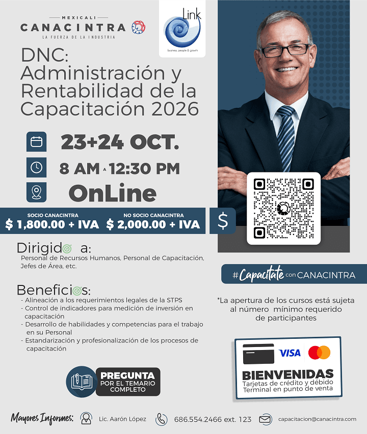 DNC: Administración y Rentabilidad de la Capacitación 2026