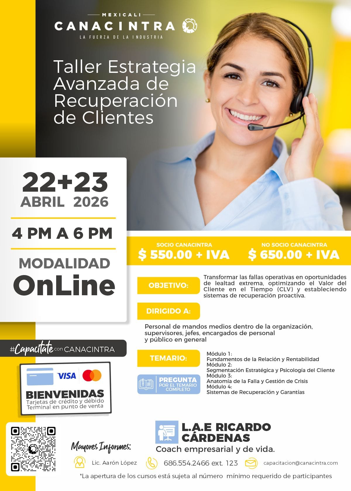Taller Estrategia Avanzada de Recuperación de Clientes
