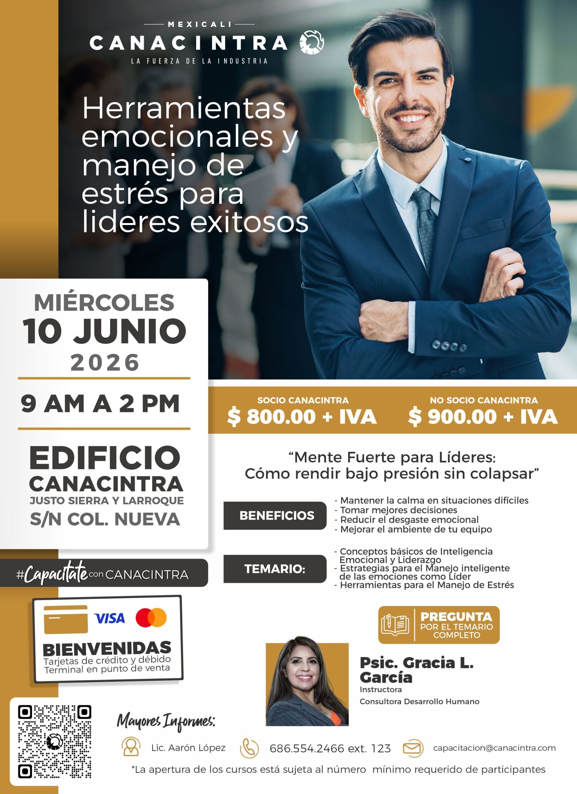 Herramientas emocionales y manejo de estrés para lideres exitosos