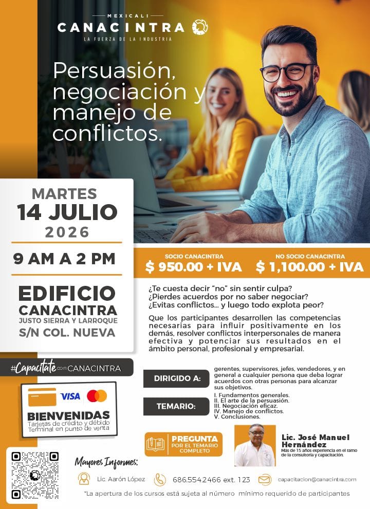 Persuasión, negociación y manejo de conflictos.